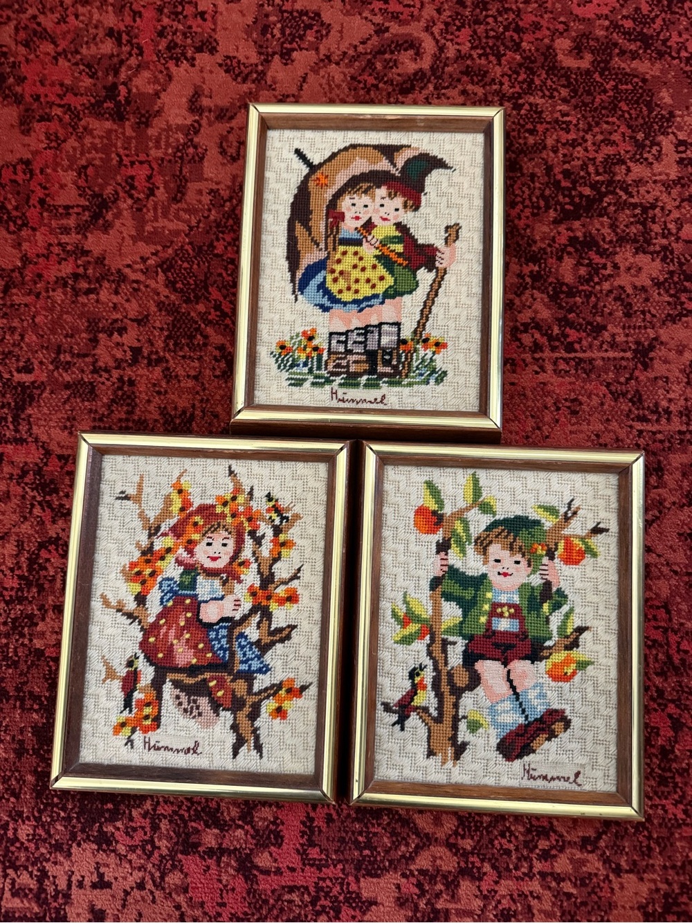 Vintage Hummel needlepoint